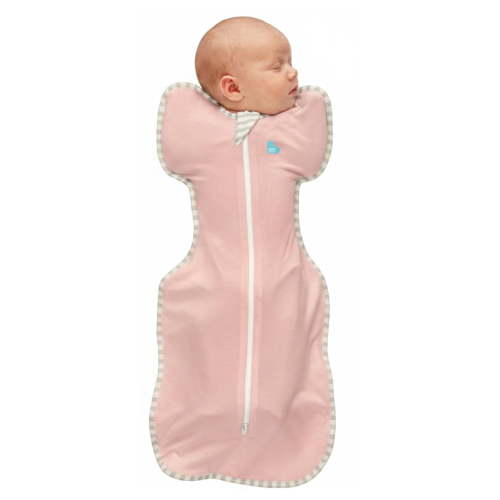 Love to Dream Swaddle Up Baby Sleep Sack, Arms Up Design, Sleep Nearly 2x Longer, Twin Zipper, Cotton, Newborn 5-8.5 lbs, 1.0 TOG, Dusty Pink