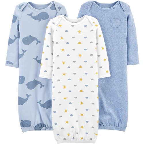 Simple Joys by Carter's Baby Boys' Cotton Sleeper Gown, Pack of 3