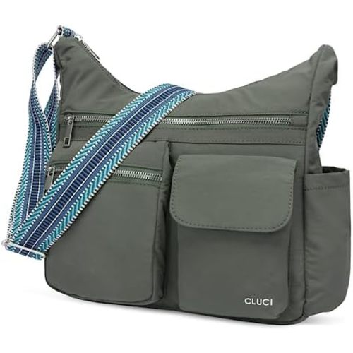 CLUCI Travel Purses for Women, Waterproof Nylon Crossbody Bags for Woman Trendy, Anti Theft Shoulder Handbags for Ladies