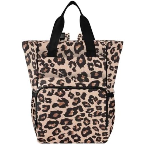Diaper Bag Backpack for Baby Travel Diaper Bag for Mom/Dad Large Capacity Maternity Bag Diaper Tote Bag with Multiple Pockets Nappy Bag Leopard Print