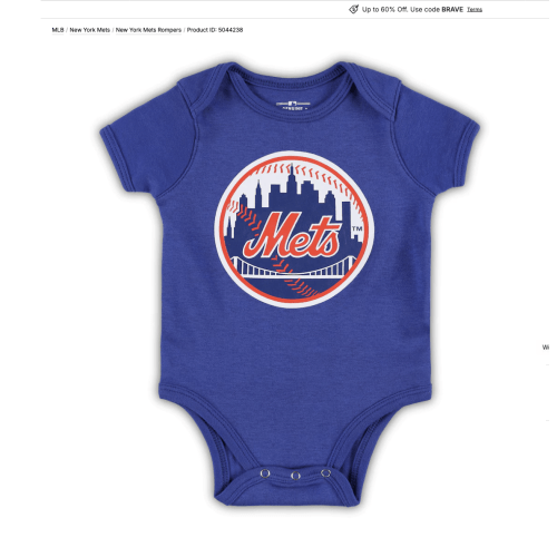 NY Mets Onesie