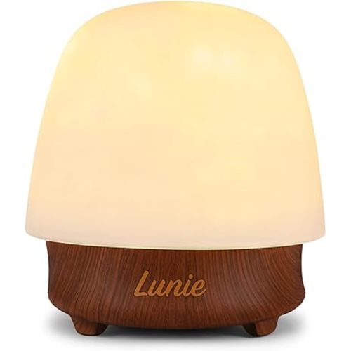 LUNIE Lamp, 18-Color Mood Light with Bluetooth, White Noise & Remote - Portable Projection Night Light for Sleep, Bedroom Relaxation