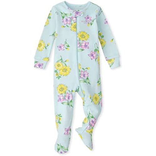 The Children's Place Baby-Girls and Toddler Long Sleeve Zip-Front Snug Fit 100% Cotton 1 or 2 Piece Set