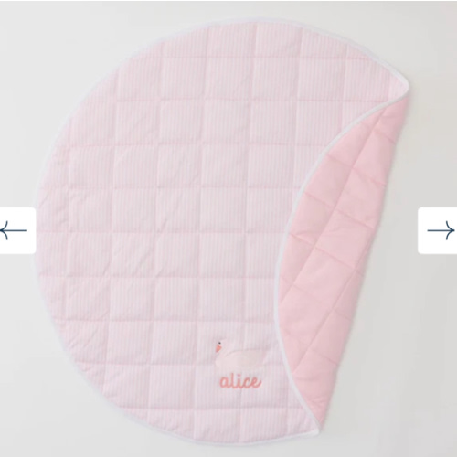 Tummy Time Mat (Light Pink Stripe)