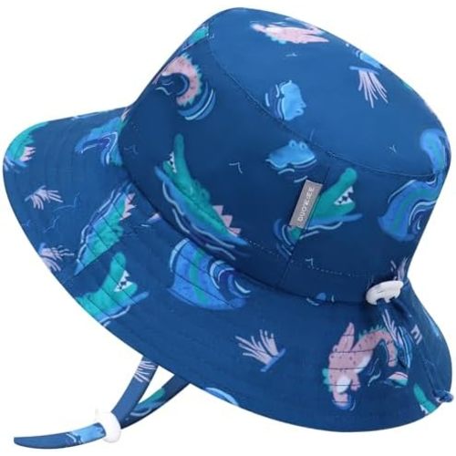 UPF 50+ Baby Sun hat Baby Bucket hat with Strings Summer Sun Protection Infant Sun hat for Kids
