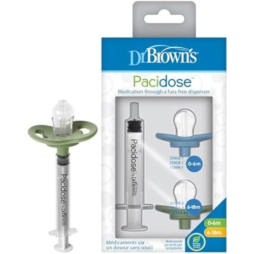 Dr. Brown's Pacidose Liquid Medicine Dispenser, 0-6 m and 6-18 m Bulbs
