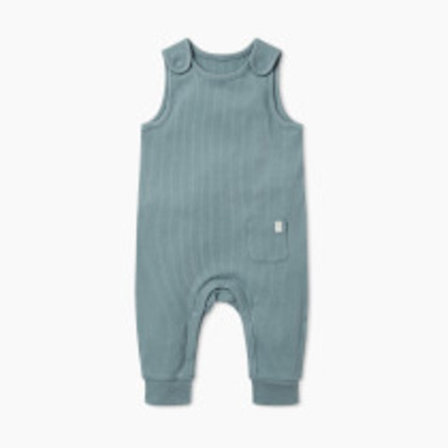 MORI Ribbed Overalls - Sky, 0-3 M