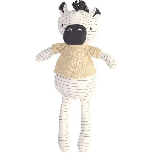Crane Baby Handmade Zebra Plush Toy, Plush Stuffed Animal, Safari Nursery Decor, Baby Stuffed Animals, Zulu The Zebra
