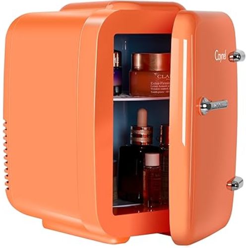 Mini Fridge Portable Thermoelectric 4 Liter Cooler and Warmer for Skincare, Eco Friendly Beauty Fridge For Foods,Medications, Cosmetics, Breast Milk, Medications Home and Travel