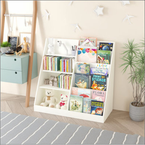 Ebern Designs Multifunctional 4 Tier Bookshelf And Book Storage Organizer With Bookcase Display Stand & Reviews | Wayfair
