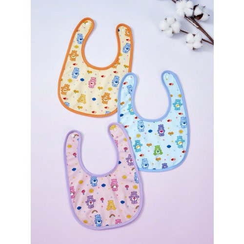 SHEIN X Care Bears 3 Packs Soft Cotton Baby Bibs, Ideal For Drooling Babies, Gifts | SHEIN USA