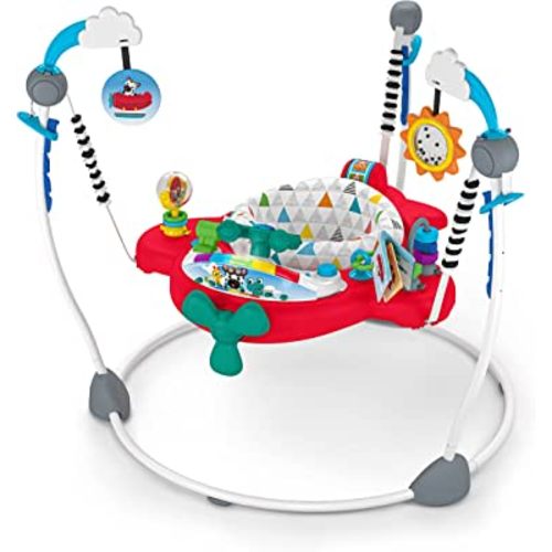 Baby Einstein Ocean Explorers Airplane Adventure 2-in-1 Interactive Activity Jumper with Lights Ages 6 months +, Max weight 25 lbs., Unisex