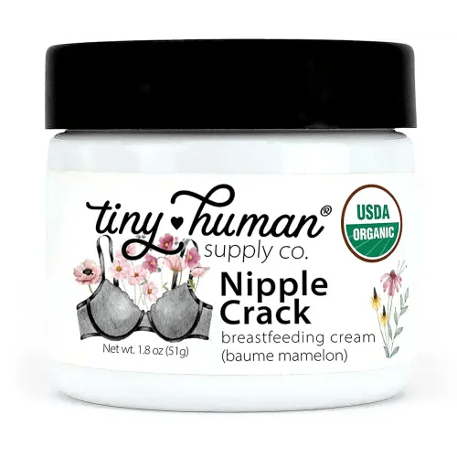 Organic Nipple Cream, Nipple Crack Lanolin Free Nipple Butter, Balm for Breastfeeding Mother, No Need to Wash Off, Safe for Baby and Mama