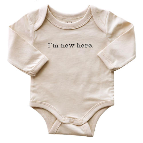 Long Sleeve Graphic Bodysuits | Natural