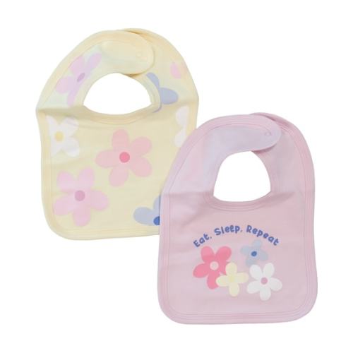 Light Pink Baby 2 Pack Bibs | Best&Less™ Online