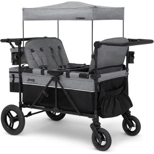 DELTA CHILDREN Jeep Wrangler Deluxe 4-Seater Stroller Wagon