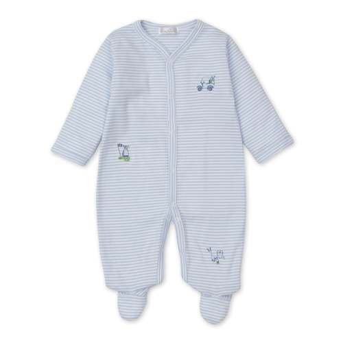 Kissy Kissy Hole in One Stripe Footie
