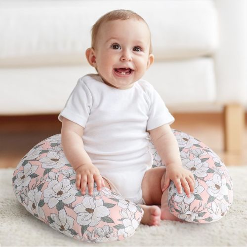 The Peanutshell Nursing Pillow For Breastfeeding, Breast Feeding Pillows For Babies, New Baby Essentials, Magnolia