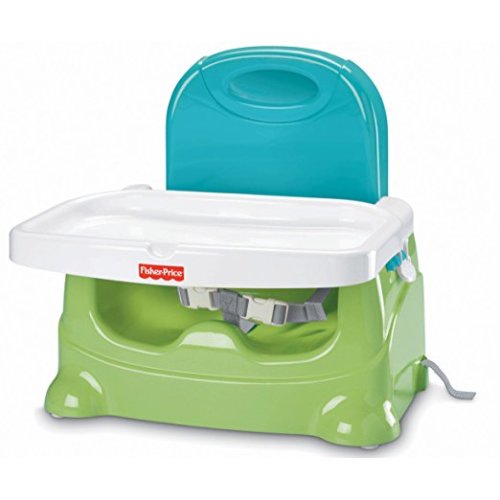 Fisher-Price Healthy Care Booster Seat, Green/Blue
