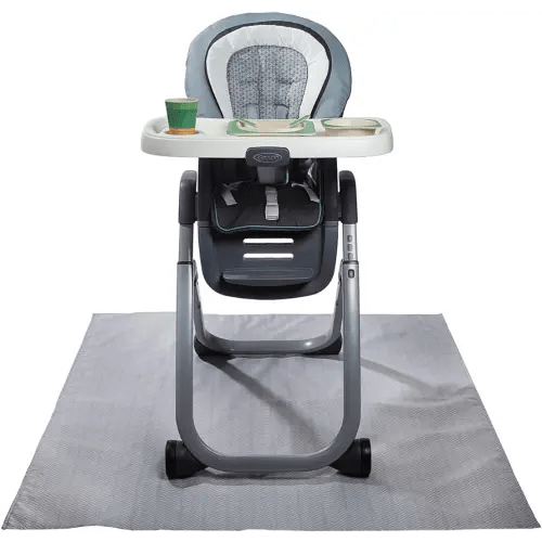 Graco Splat Mat for Under High Chair and Arts and Crafts, 51" X 51" Baby Anti-Slip Food Splash and Spill Mat for Eating Mess, Waterproof Floor Protector and Table Cloth