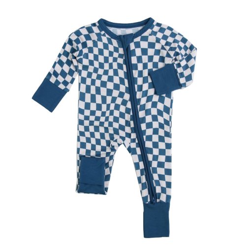 Tiny Knot Co. Checkered Convertible Sleeper (Baby Boy) at Von Maur