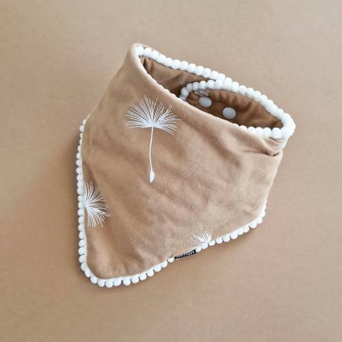 Pom Pom Bandana Bib - Dandelion | Petit Filippe