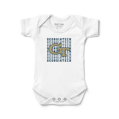 Georgia Tech Yellow Jackets Retro Logo Baby Bodysuit | Official NCAA Licensed Infant Bodysuit