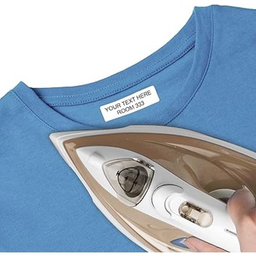 Iron on Name Tags for Clothing (100 Labels) - Personalized Iron-on Clothing Labels for Nursing Home
