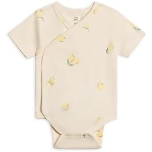 Colored Organics Unisex Newborn 100% Organic Cotton Bodysuit - Short Sleeve Infant One Piece - Baby Boy and Girl Clothing
