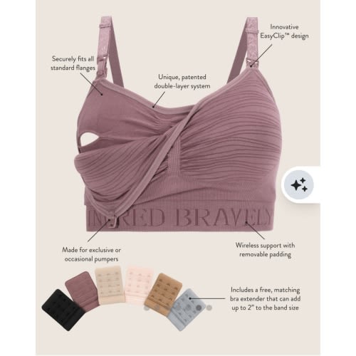 Sublime® Hands-Free Pumping & Nursing Bra | Black – Kindred Bravely