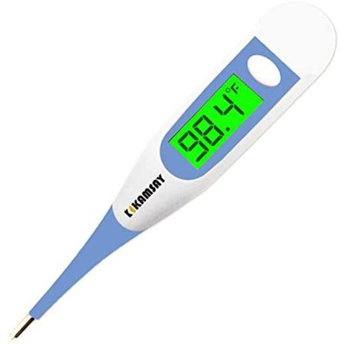 10 Second Fast Reading Thermometer for Adults, Baby, Digital Oral & Rectal Thermometer for Fever, Backlight Display Medical Thermometer, Memory Recall, C/F Switchable, Rectum Armpit Reading