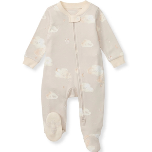 Good Night Sky Organic Cotton Sleep and Play Limestone