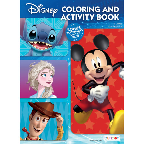 Disney Character Mashup 48-page Coloring and Activity Book, by Bendon, Paperback