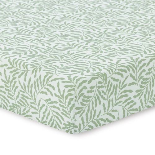 Dreamology Standard Muslin Crib Sheets,100% Cotton Muslin Crib Sheet,1 Pack, Baby Crib Sheet Girls, Boys, 100% Cotton Crib Sheets Fitted, 52x28 Crib Mattress Sheets, Muslim Sheets | Leaves