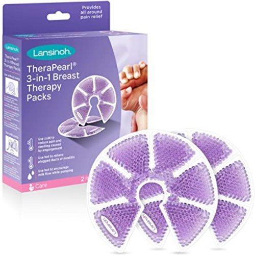 Lansinoh TheraPearl Breast Therapy Pack, Breastfeeding Essentials, 2 Pack - 2 Count (Pack of 1)