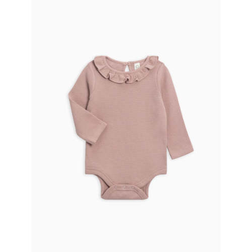 Mae Waffle Knit Ruffle Bodysuit