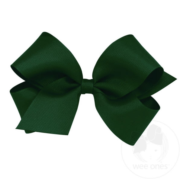 Medium Classic Grosgrain Hair Bow (Plain Wrap)