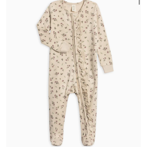 Neve Ruffle Zipper Footie