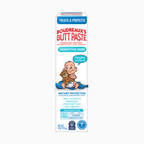 Boudreaux's Butt Paste Diaper Rash Cream for Sensitive Skin - 4 Oz