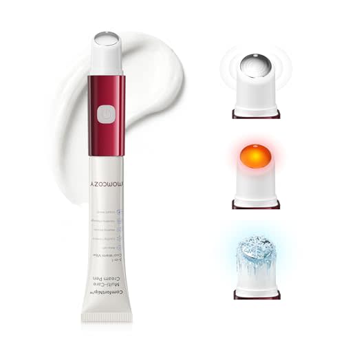 Momcozy ComfortNip™ 3-in-1 Heat/Cool/Vibe Nipple Cream Pen| Touch-Free 316 Steel Head, Botanical Breastfeeding Cream, Rechargeable Portable Christmas Gift for Nipple Pain Relief