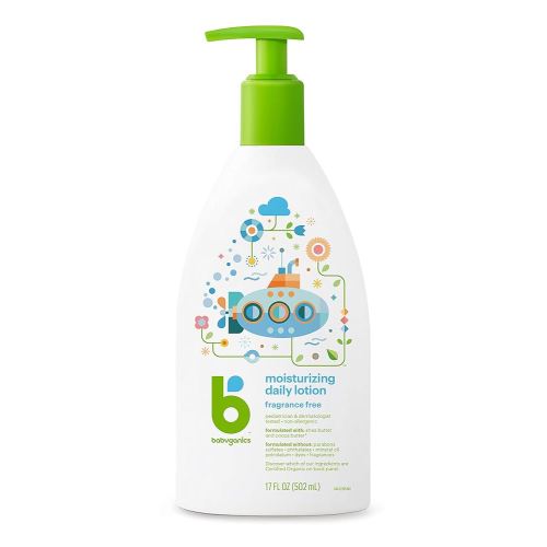 Babyganics Daily Lotion, Fragrance Free, 17oz, Non-Allergenic, Packaging May Vary