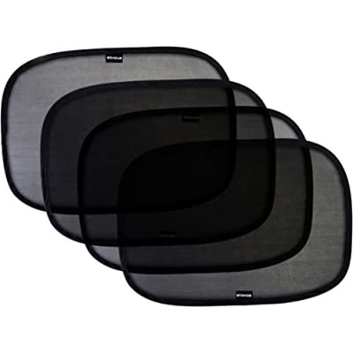 Enovoe car Window Shades for Baby - (4 Pack) - 21"x14" Cling Window Shades for car Baby - car Sun Shade, Glare and UV Rays Protection for Your Child - Baby Window car Shade for Side Window