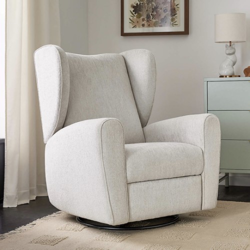 Seesaw Dove Grey Electronic Swivel Glider Power Recliner Nursery Chair