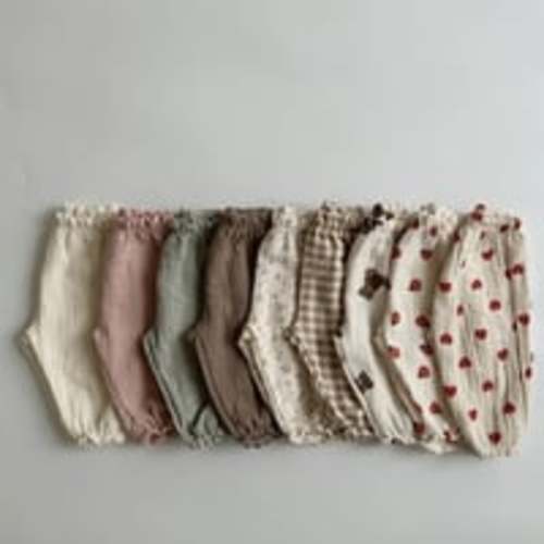 mix & match bundle! 12-24 mon boy girl Baby Toddler organic cotton muslin pants