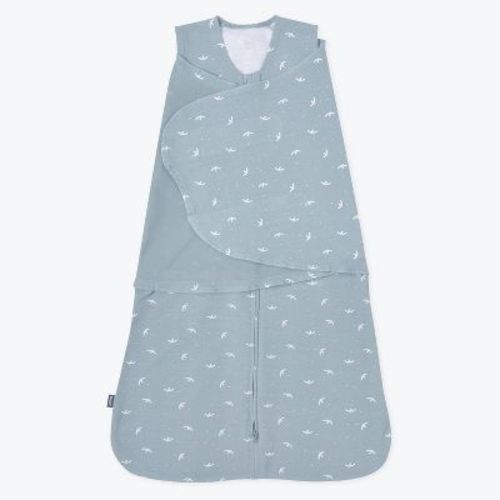 Halo Innovations Sleepsack 100% Cotton Swaddle Wrap - Midnight Moons - Blue - Nb