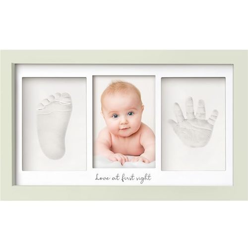 Baby Clay Handprint and Footprint Keepsake Frame