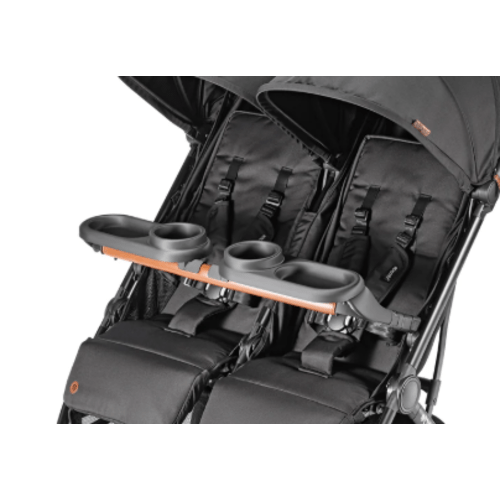 Attachable Double Stroller Snack Tray Set