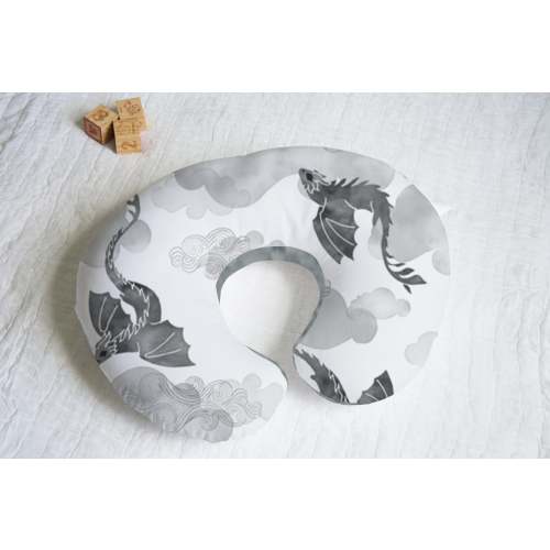 Dragon Nursing Pillow Cover With -Personalization- Option - Multiple Colors