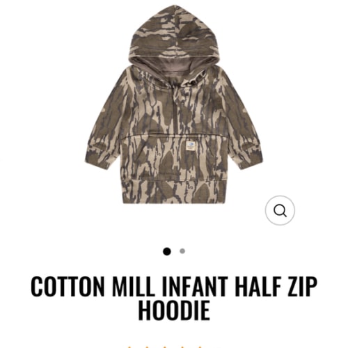 Cotton Mill Infant Half Zip Hoodie