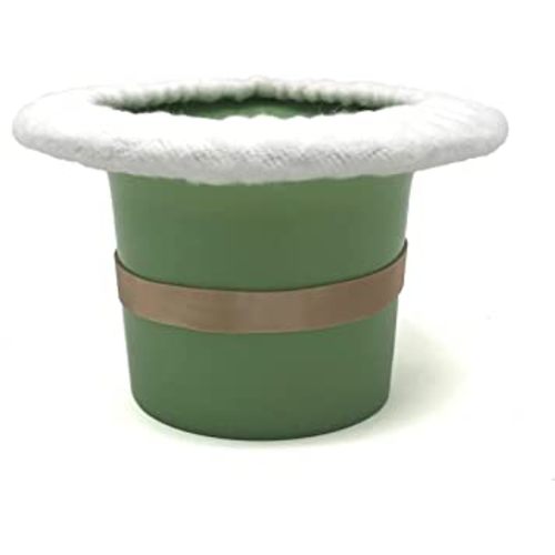 Top Hat Potty for Newborn Infant Potty Training | Elimination Communication | Includes 100% Cotton Undyed Fleece Cozy | Anti-Slip Rubber Band | for EC Baby Potty Training (Sage Green)